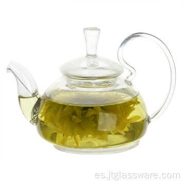 Tetera de vidrio de 17.5 oz con infusor de vidrio